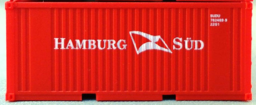 Container 'Hamburg Süd', 2 Stück 20 lábas