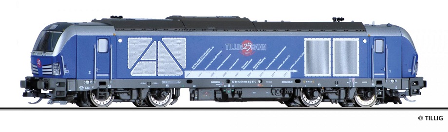 Diesellokomotive BR 247 „25 Jahre TILLIG“