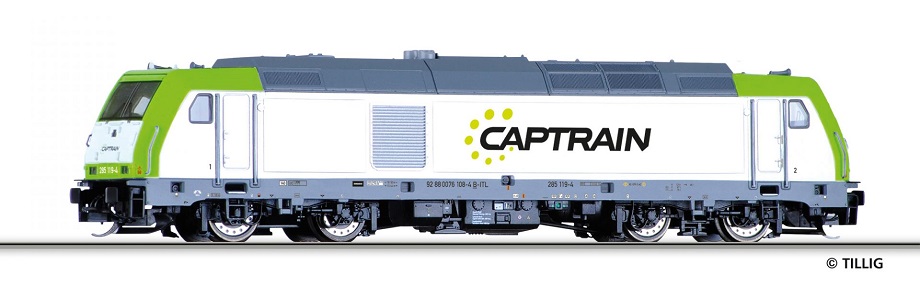 Diesellokomotive 285 119-4 der Captrain Deutschland GmbH
