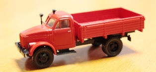 GAZ 51 Piros nyitott platós teherautó