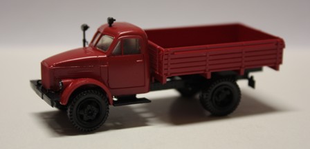 GAZ 51 Piros nyitott platós teherautó