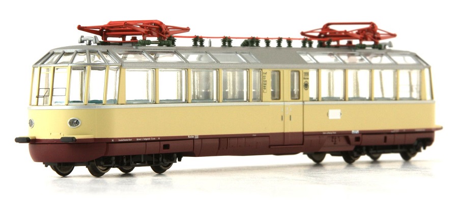 Triebwagen 'Gläserner Zug' 1988, DRG, Ep.II, rot-beige