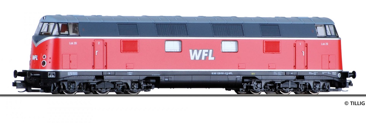 Diesellokomotive 228 501-3 der Wedler & Franz 