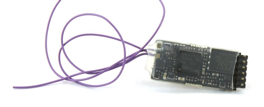 Sounddecoder, 23x9x4mm, 1 W, 0,8 A, NEM 651 gewinkelt
