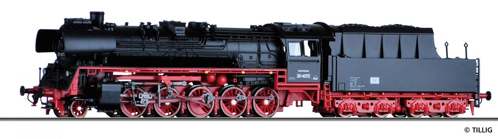 TILLIG Dampflokomotive BR 50.40 DR Ep.III.