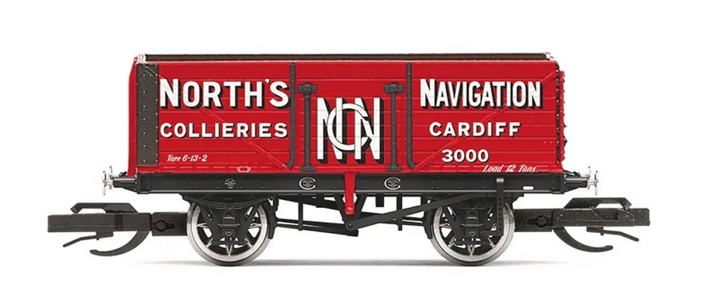 Hornby Offener Güterwagen 7 Plank Wagon Norths Navigation No. 3000, Ep.II