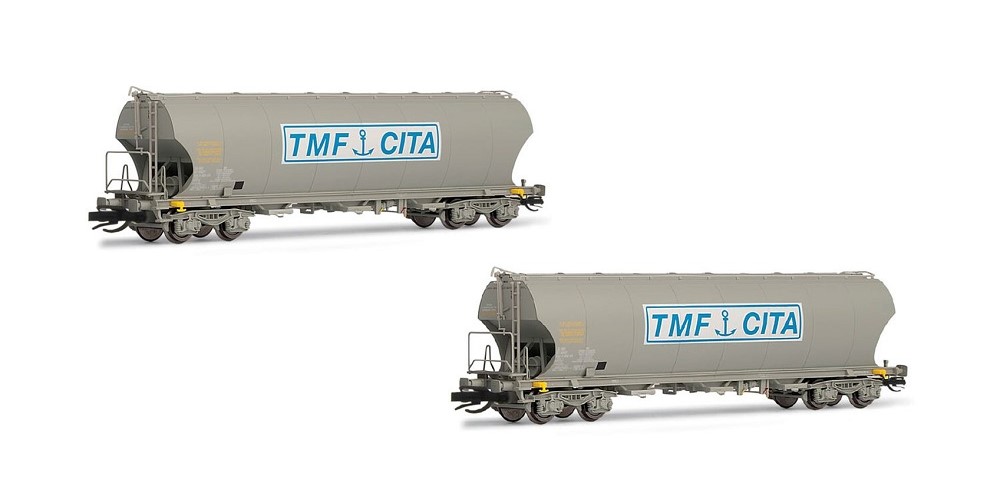 2er Set Schwenkdachwagen für Getreide, SNCF, Ep.VI 'TMF CITA'