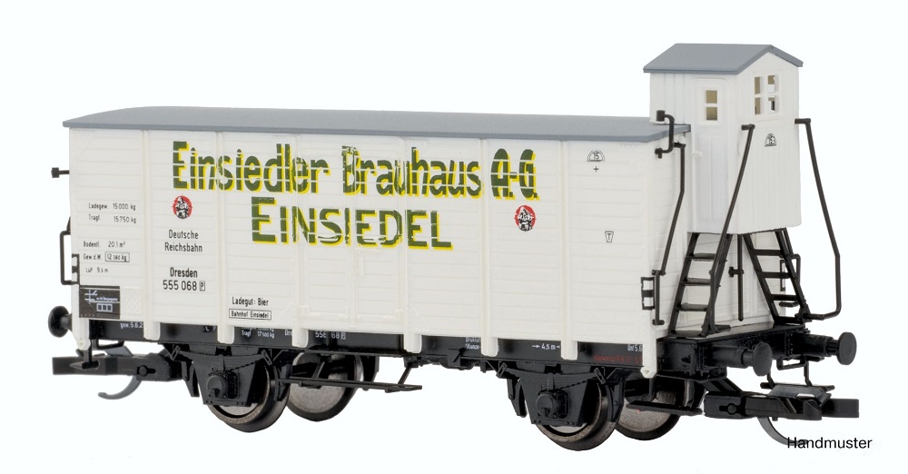HADL  MANUFAKTUR Gedeckter Güterwagen, DRG, Ep.II 'Einsiedler Brauhaus'