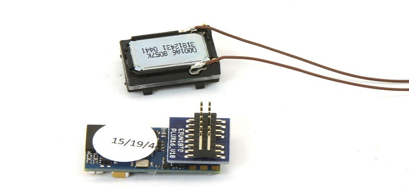 LokSound 5 micro, DCC/MM/SX/M4, PluX16, mit Lautsprecher 11x15mm
