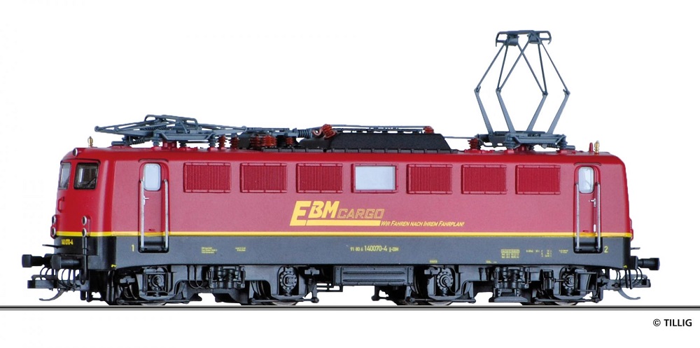 TILLIG Elektrolokomotive BR 140 der EBM Cargo Ep.VI.