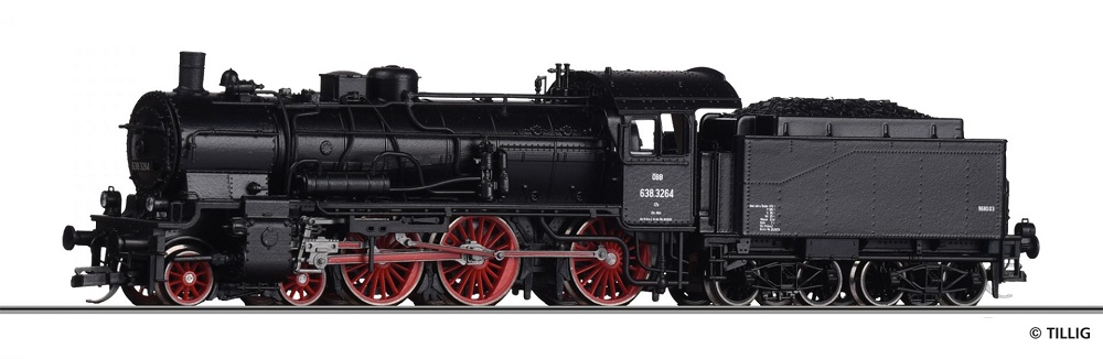 Dampflokomotive Reihe 638 ÖBB Ep.III.