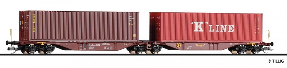 Containertragwagen Sggmrss Touax  Ep.VI.