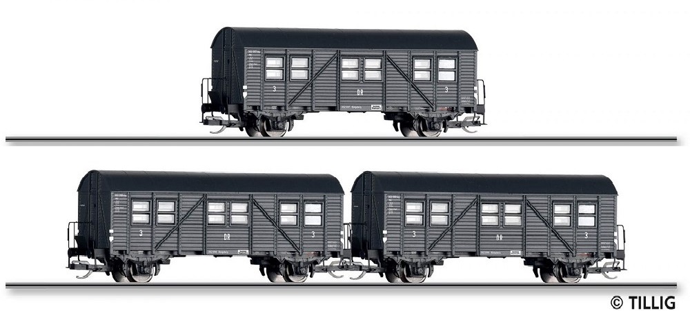 TILLIG Reisezugwagenset  DRG Ep.II.