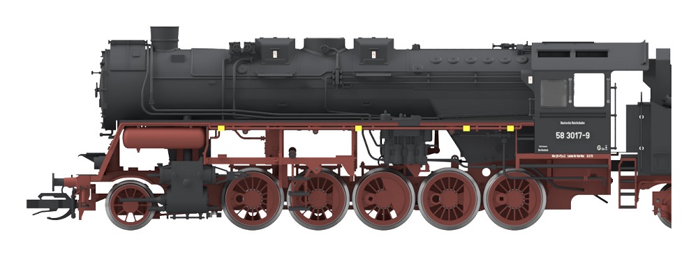 Heizlok 58 3017, rollfähig, ohne Antrieb, ohne Licht, DR, Ep.IV