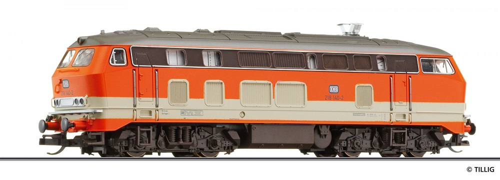 Diesellokomotive BR 218 DB in City-Bahn  Lackierung Ep.IV.