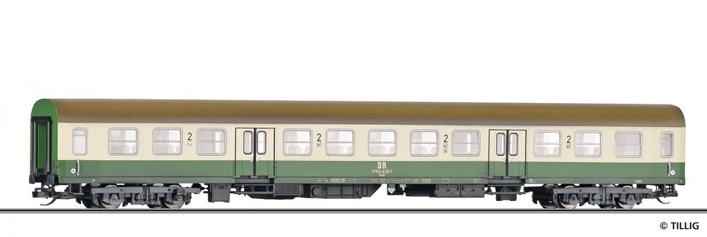 TILLIG Reisezugwagen 2. Kl, Bauart Halberstadt, DR, Ep.IV.