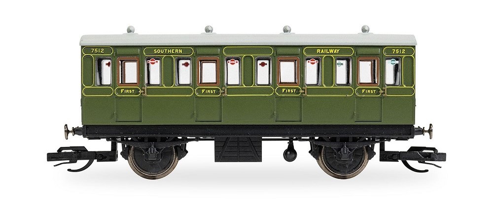 Hornby  Personenwagen 4 Wheel Coach 1st Class, SR, Ep.I