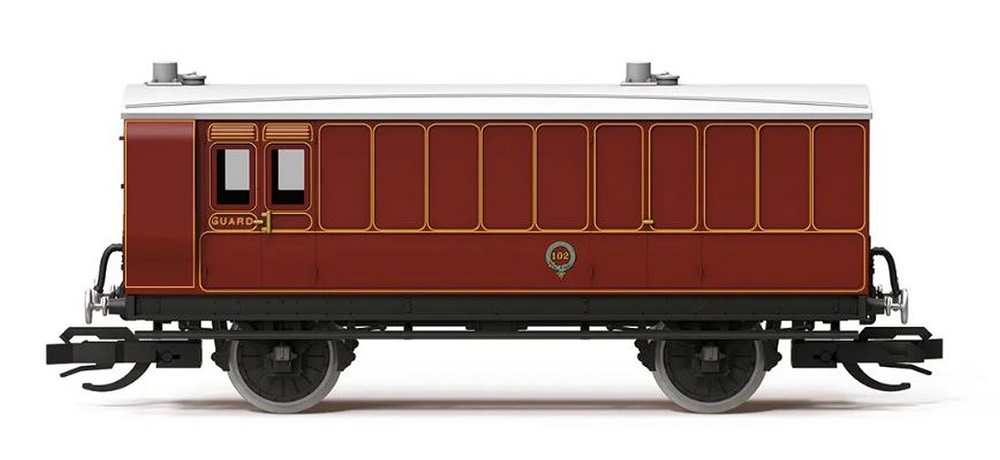 Hornby Gepäckwagen 4 Wheel Coach 3rd Class Brake Baggage, LB&SCR, Ep.I